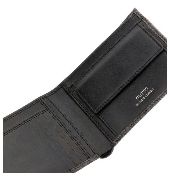 Πορτοφόλι GUESS Miano Bilfold SMVELELEA20 Μαύρο