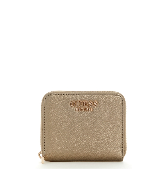 Πορτοφόλι GUESS Laurel Small Zip Around SWBG7459137 Χρυσό Πορτοφόλι GUESS Laurel Small Zip Around SWBG7459137 Χρυσό