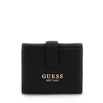 Πορτοφόλι GUESS Laurel Petite Trifold SWBG7459138 Μαύρο