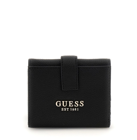 Πορτοφόλι GUESS Laurel Petite Trifold SWBG7459138 Μαύρο