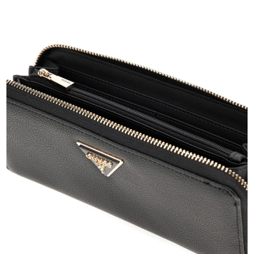 Πορτοφόλι GUESS Laurel Large Zip Around SWBG7459146 Μαύρο