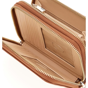 Πορτοφόλι GUESS Amorette Medium Double Zip SWBG7898164 Καφέ