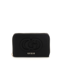 Πορτοφόλι GUESS Calebra Medium Zip Around SWBG9536140 Μαύρο