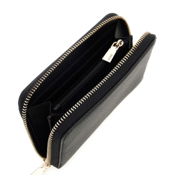 Πορτοφόλι GUESS Calebra Medium Zip Around SWBG9536140 Μαύρο