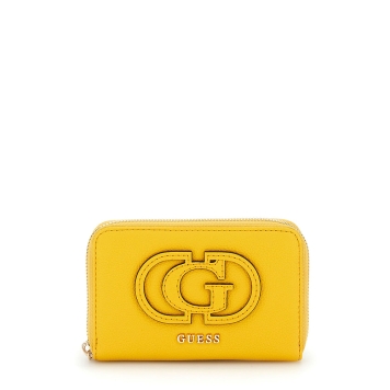 Πορτοφόλι GUESS Calebra Medium Zip Around SWBG9536140 Κίτρινο