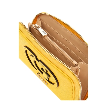 Πορτοφόλι GUESS Calebra Medium Zip Around SWBG9536140 Κίτρινο
