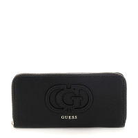 Πορτοφόλι GUESS Calebra Large Zip Around SWBG9536146 Μαύρο