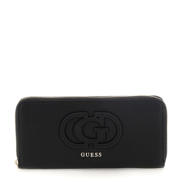 Πορτοφόλι GUESS Calebra Large Zip Around SWBG9536146 Μαύρο