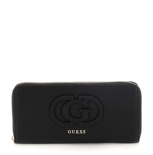 Πορτοφόλι GUESS Calebra Large Zip Around SWBG9536146 Μαύρο Πορτοφόλι GUESS Calebra Large Zip Around SWBG9536146 Μαύρο
