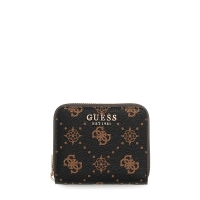 Πορτοφόλι GUESS Carrie Logo Small Zip Around SWGP9898137 Μαύρο