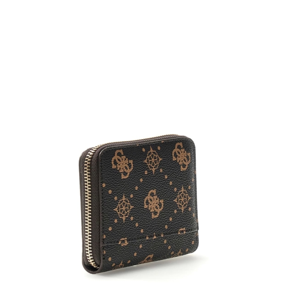 Πορτοφόλι GUESS Carrie Logo Small Zip Around SWGP9898137 Μαύρο Πορτοφόλι GUESS Carrie Logo Small Zip Around SWGP9898137 Μαύρο