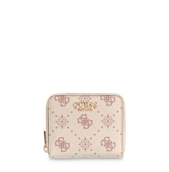Πορτοφόλι GUESS Carrie Logo Small Zip Around SWGP9898137 Μπεζ Πορτοφόλι GUESS Carrie Logo Small Zip Around SWGP9898137 Μπεζ
