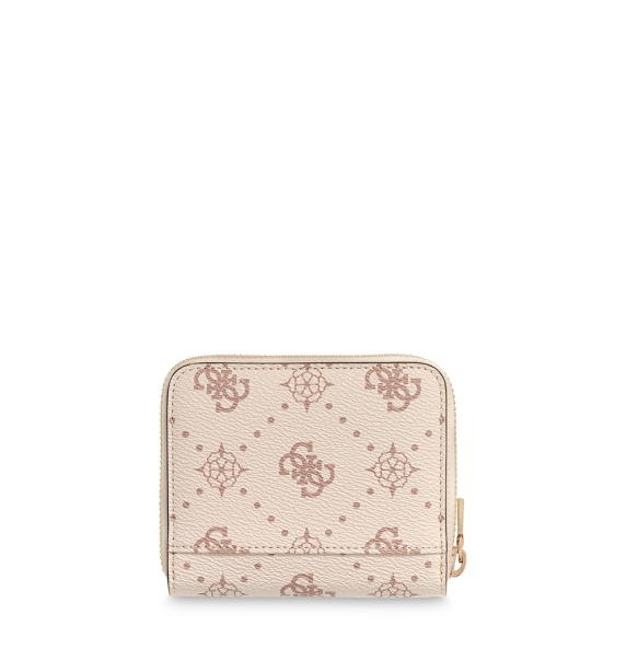 Πορτοφόλι GUESS Carrie Logo Small Zip Around SWGP9898137 Μπεζ Πορτοφόλι GUESS Carrie Logo Small Zip Around SWGP9898137 Μπεζ