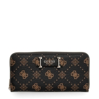 Πορτοφόλι GUESS Carrie Slg Large Zip Around SWGP9898146 Μαύρο