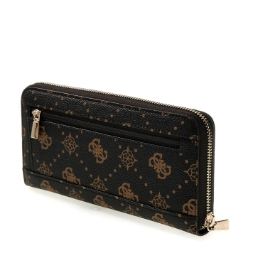 Πορτοφόλι GUESS Carrie Slg Large Zip Around SWGP9898146 Μαύρο
