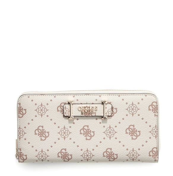 Πορτοφόλι GUESS Carrie Slg Large Zip Around SWGP9898146 Μπεζ Πορτοφόλι GUESS Carrie Slg Large Zip Around SWGP9898146 Μπεζ