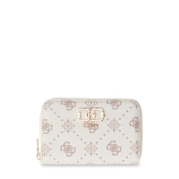Πορτοφόλι GUESS Emelie Medium Zip Around SWGP9928140 Λευκό