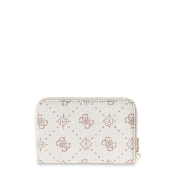 Πορτοφόλι GUESS Emelie Medium Zip Around SWGP9928140 Λευκό