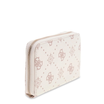 Πορτοφόλι GUESS Emelie Medium Zip Around SWGP9928140 Λευκό