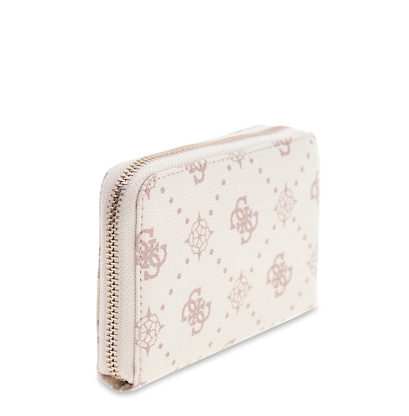 Πορτοφόλι GUESS Emelie Medium Zip Around SWGP9928140 Λευκό