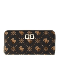 Πορτοφόλι GUESS Emelie Large Zip Around SWGP9928146 Καφέ