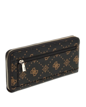 Πορτοφόλι GUESS Emelie Large Zip Around SWGP9928146 Καφέ