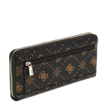 Πορτοφόλι GUESS Emelie Large Zip Around SWGP9928146 Καφέ