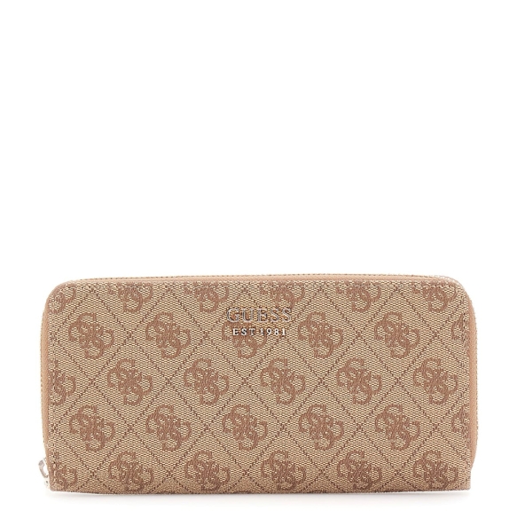 Πορτοφόλι GUESS Brenton Large Zip Around SWLG9648146 Μπεζ Πορτοφόλι GUESS Brenton Large Zip Around SWLG9648146 Μπεζ