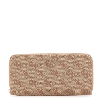 Πορτοφόλι GUESS Brenton Large Zip Around SWLG9648146 Μπεζ