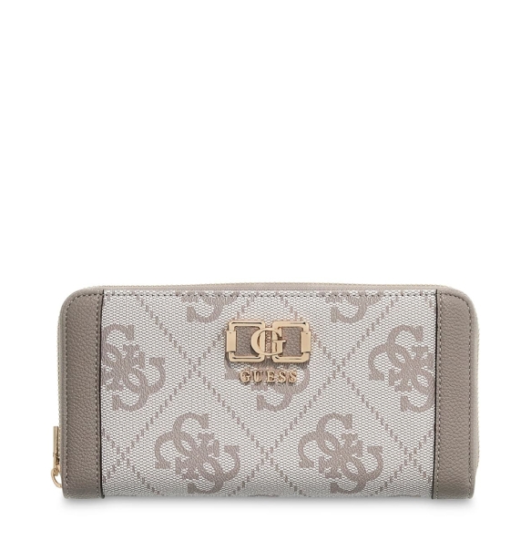 Πορτοφόλι GUESS Karnilla Slg Large Zip Around SWOS9901146 Μπεζ
