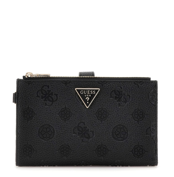 Πορτοφόλι GUESS Cresidia Double Zip Organizer SWPD9888157 Μαύρο Πορτοφόλι GUESS Cresidia Double Zip Organizer SWPD9888157 Μαύρο