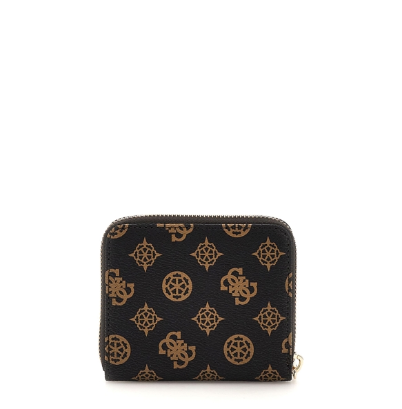 Πορτοφόλι GUESS Laurel Slg Small Zip Around SWPG8500137 Καφέ
