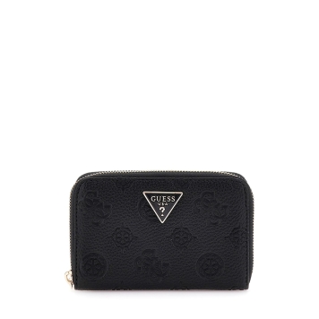 Πορτοφόλι GUESS Cresidia Medium Zip Around SWPG9349140 Μαύρο