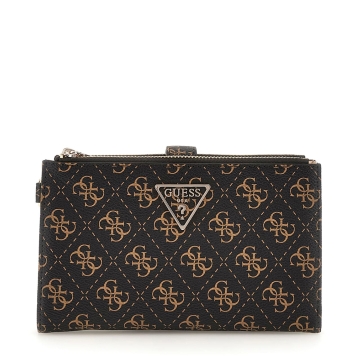 Πορτοφόλι - Τσαντάκι GUESS Laurel Double Zip SWQE8500157 Καφέ