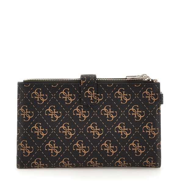 Πορτοφόλι - Τσαντάκι GUESS Laurel Double Zip SWQE8500157 Καφέ
