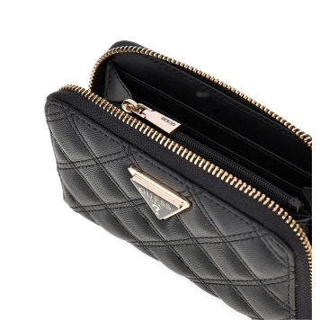 Πορτοφόλι GUESS Giully Medium Zip Around SWQG9673140 Μαύρο