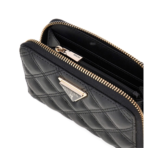 Πορτοφόλι GUESS Giully Medium Zip Around SWQG9673140 Μαύρο Πορτοφόλι GUESS Giully Medium Zip Around SWQG9673140 Μαύρο