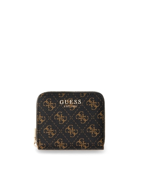 Πορτοφόλι GUESS Laurel Small Zip Around SWQL7459137 Καφέ