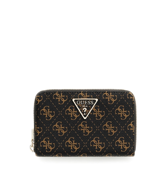 Πορτοφόλι GUESS Laurel Medium Zip Around SWQL7459140 Καφέ Πορτοφόλι GUESS Laurel Medium Zip Around SWQL7459140 Καφέ