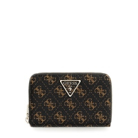 Πορτοφόλι GUESS Laurel Medium Zip Around SWQL7459140 Καφέ