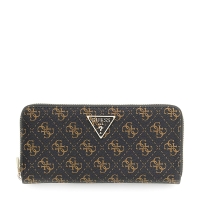 Πορτοφόλι GUESS Laurel Large Zip Around SWQL7459146 Καφέ