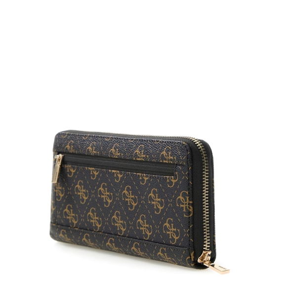 Πορτοφόλι GUESS Laurel Large Zip Around SWQL7459146 Καφέ