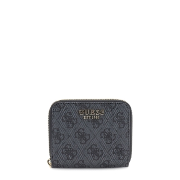 Πορτοφόλι GUESS Laurel Small Zip Around SWSG7459137 Ανθρακί
