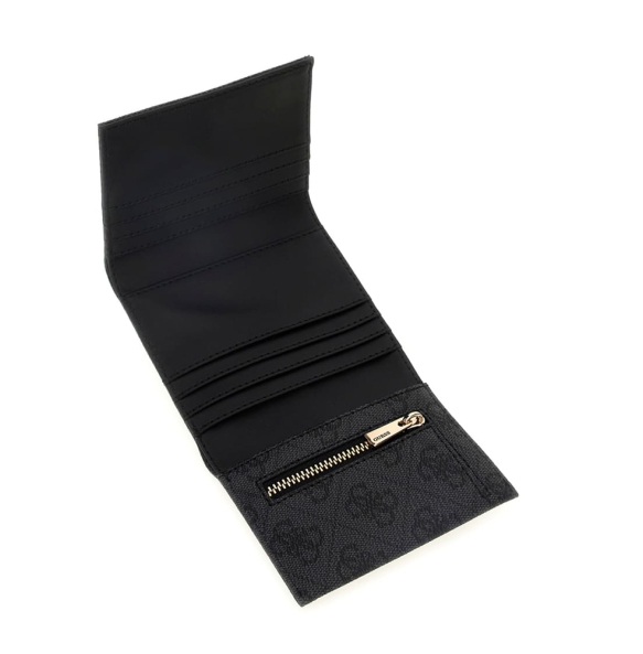 Πορτοφόλι GUESS Laurel Petite Trifold SWSG7459138 Μαύρο