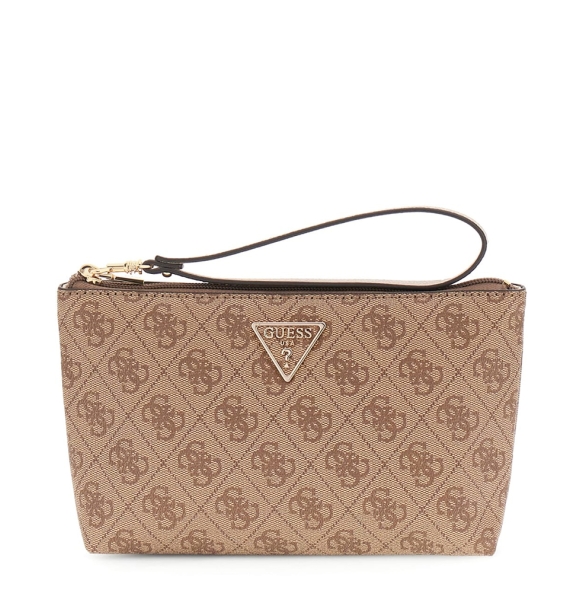 Πορτοφόλι - Τσαντάκι GUESS Laurel Wristlet Pouch SWSG7459145 Μπεζ