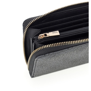 Πορτοφόλι GUESS Laurel Large Zip Around SWSG7459146 Ανθρακί