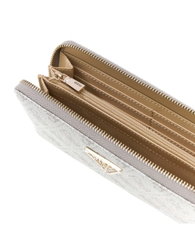 Πορτοφόλι GUESS Laurel Large Zip Around SWSG7459146 Μπεζ