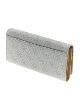 Πορτοφόλι GUESS Laurel Flap Organizer SWSG7459155 Εκρού