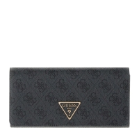 Πορτοφόλι GUESS Laurel ΙΙ Flap Organizer SWSG7459155 Μαύρο
