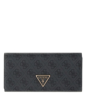 Πορτοφόλι GUESS Laurel ΙΙ Flap Organizer SWSG7459155 Μαύρο